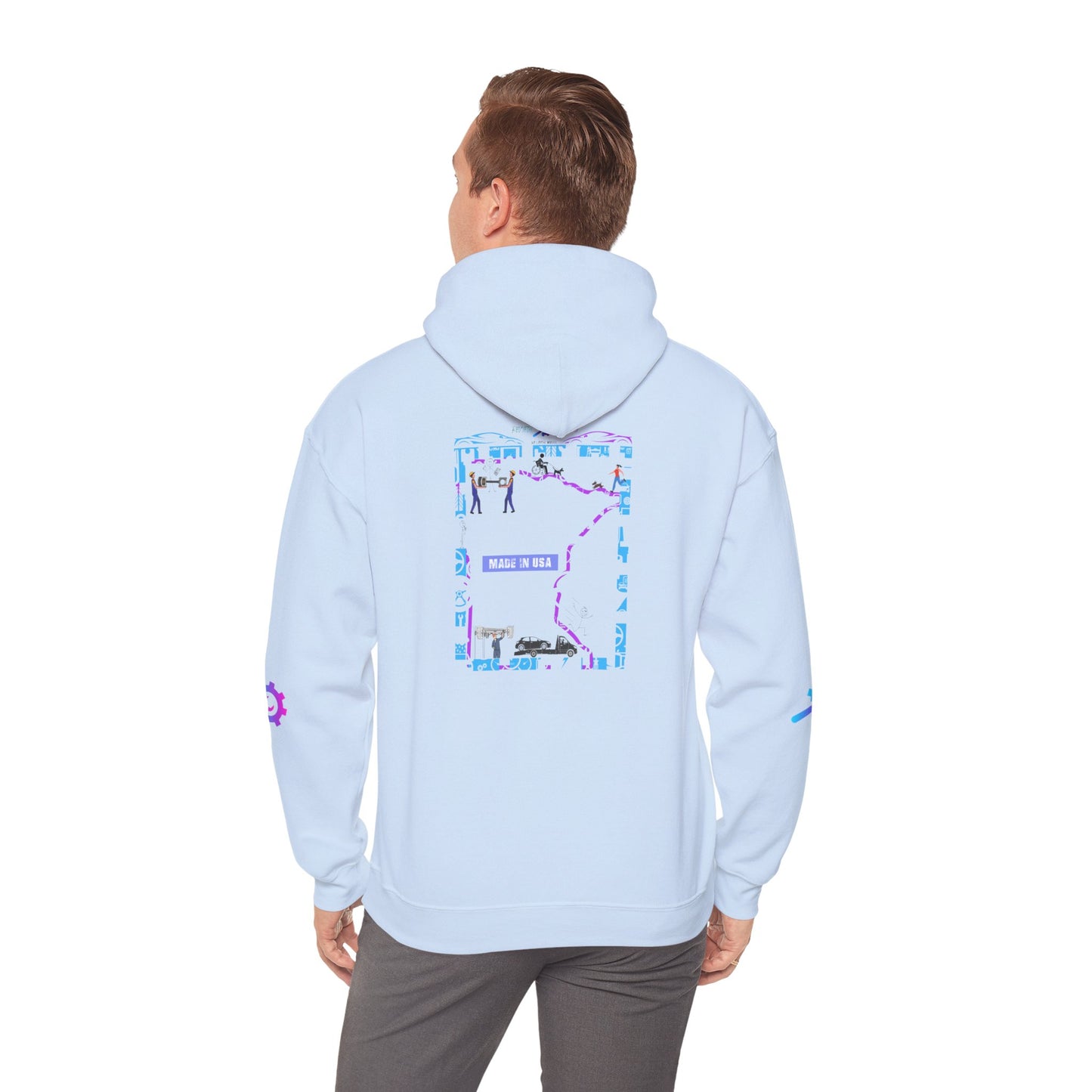 Rev Tech Auto Retro Automotive Graphic Hoodie | Unisex Hooded Sweatshirt | Perfect Gift for Car Enthusiasts, Streetwear, Casual Wear, Tech Lovers