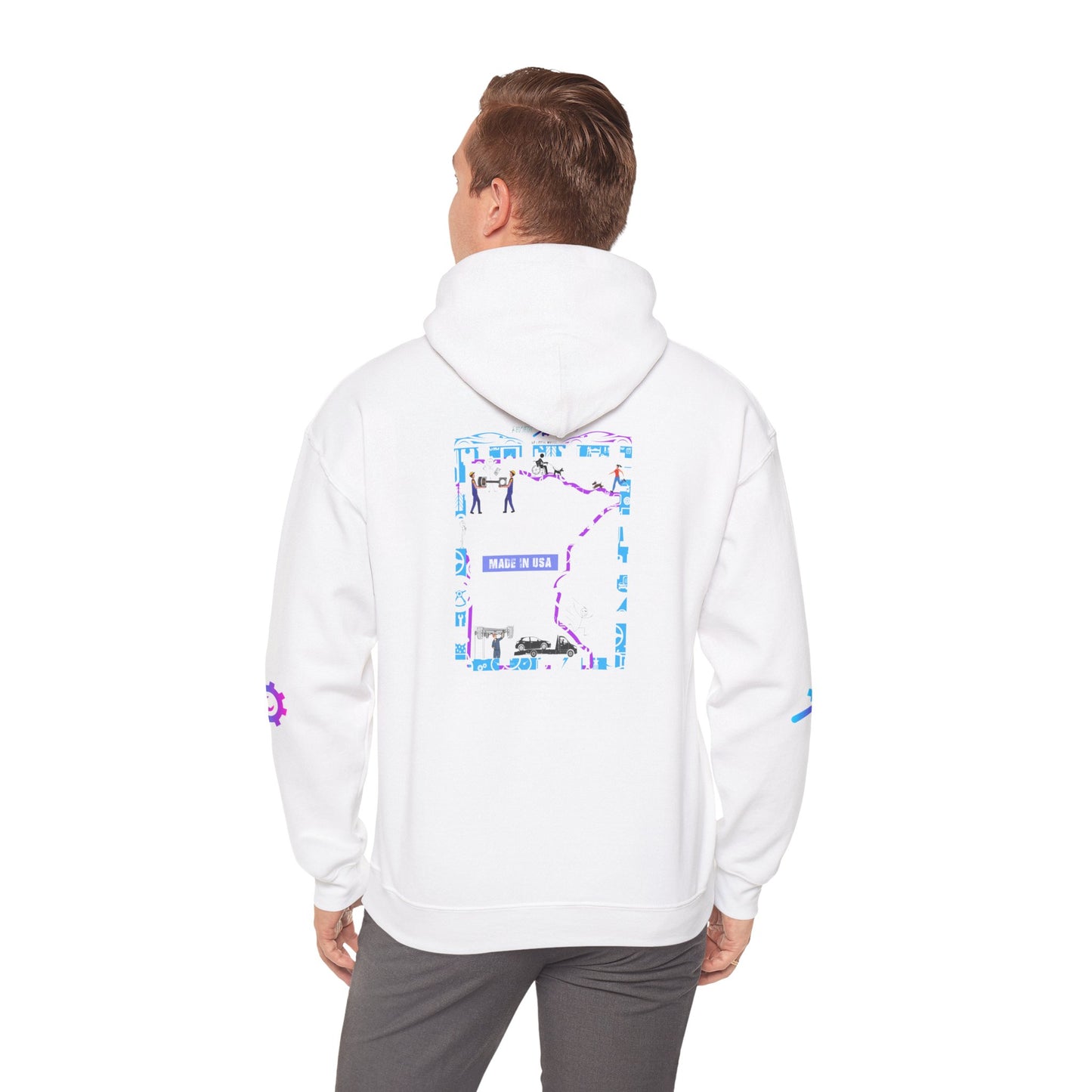 Rev Tech Auto Retro Automotive Graphic Hoodie | Unisex Hooded Sweatshirt | Perfect Gift for Car Enthusiasts, Streetwear, Casual Wear, Tech Lovers