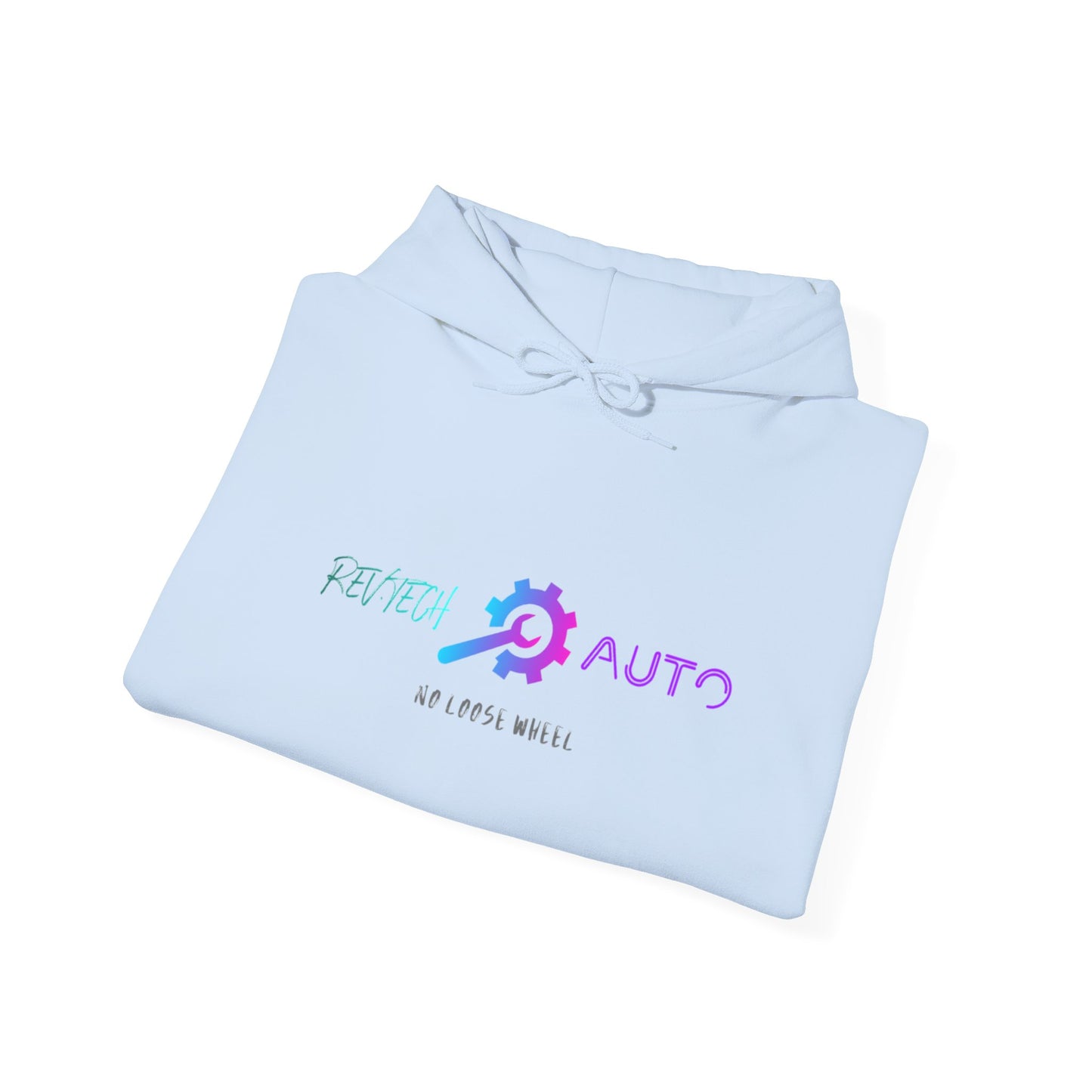 Rev Tech Auto Retro Automotive Graphic Hoodie | Unisex Hooded Sweatshirt | Perfect Gift for Car Enthusiasts, Streetwear, Casual Wear, Tech Lovers