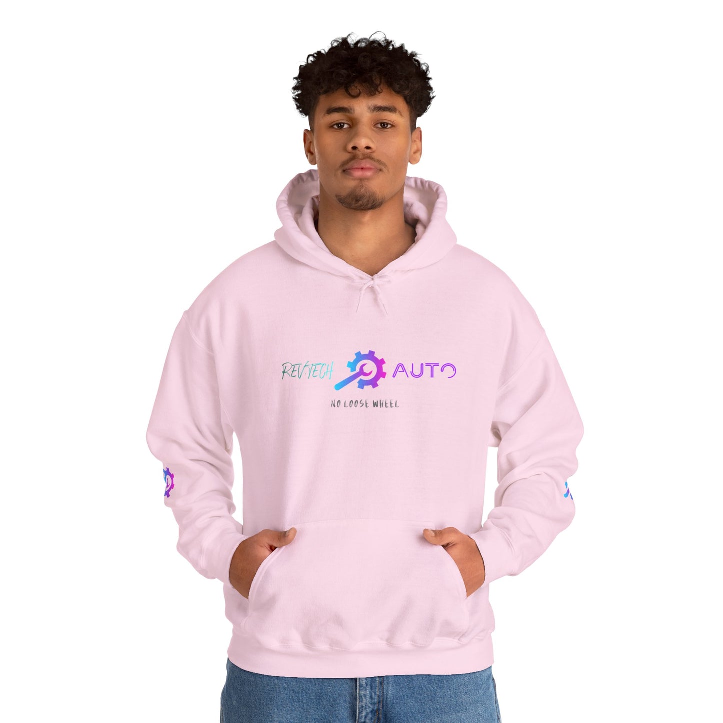 Rev Tech Auto Retro Automotive Graphic Hoodie | Unisex Hooded Sweatshirt | Perfect Gift for Car Enthusiasts, Streetwear, Casual Wear, Tech Lovers