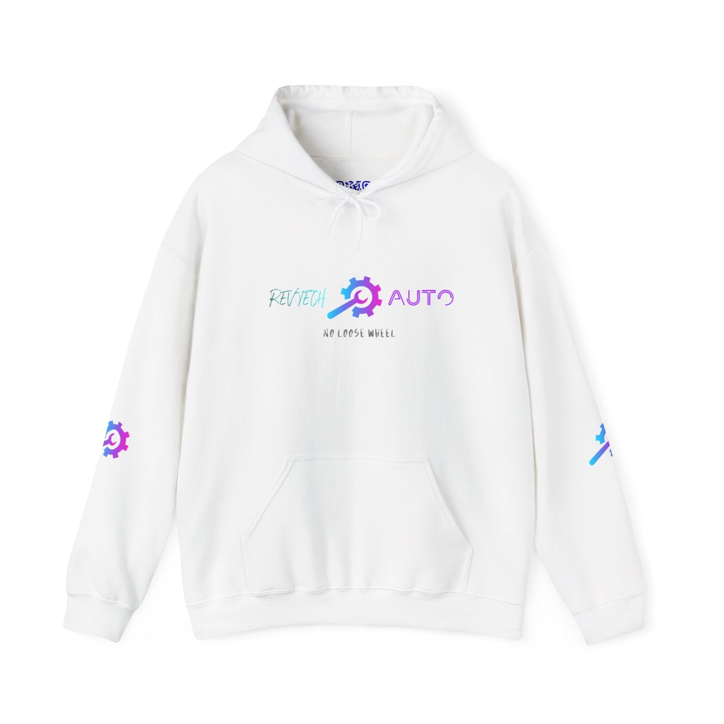 Rev Tech Auto Retro Automotive Graphic Hoodie | Unisex Hooded Sweatshirt | Perfect Gift for Car Enthusiasts, Streetwear, Casual Wear, Tech Lovers