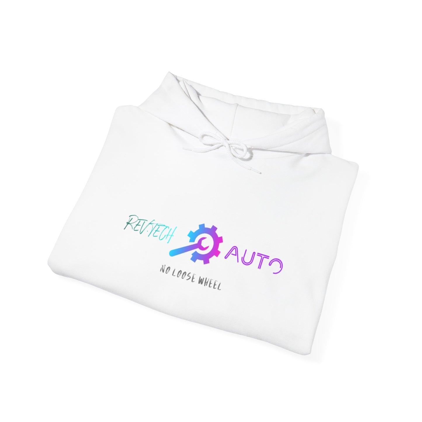 Rev Tech Auto Retro Automotive Graphic Hoodie | Unisex Hooded Sweatshirt | Perfect Gift for Car Enthusiasts, Streetwear, Casual Wear, Tech Lovers