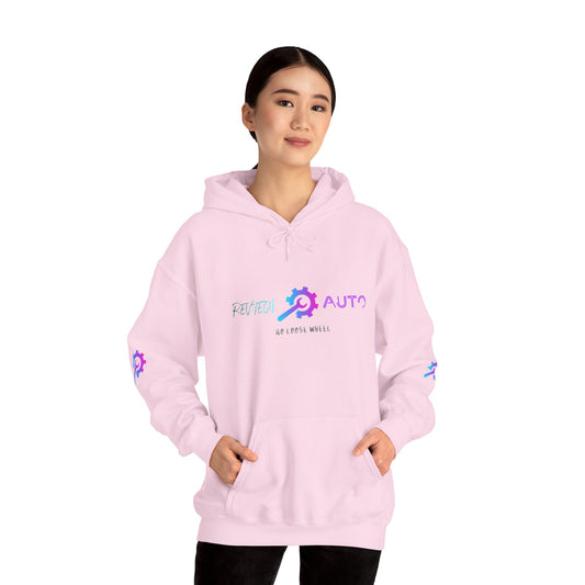 Rev Tech Auto Retro Automotive Graphic Hoodie | Unisex Hooded Sweatshirt | Perfect Gift for Car Enthusiasts, Streetwear, Casual Wear, Tech Lovers